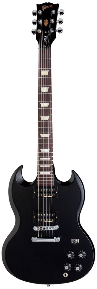 Gibson SG Tribute 70S Ebony электрогитара с чехлом, цвет чёрный