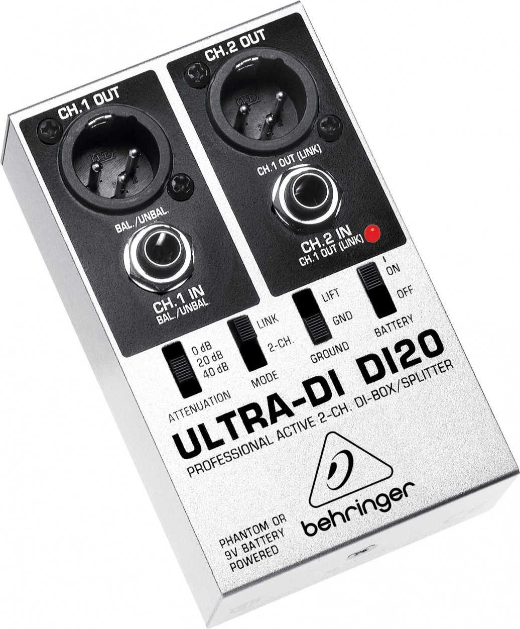 Behringer DI20 Ultra-DI  2-канальный активный DI-box/сплиттер