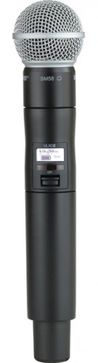 Shure ULXD2/SM58 G51 ручной передатчик с капсюлем SM58, частоты 470-534 МГц
