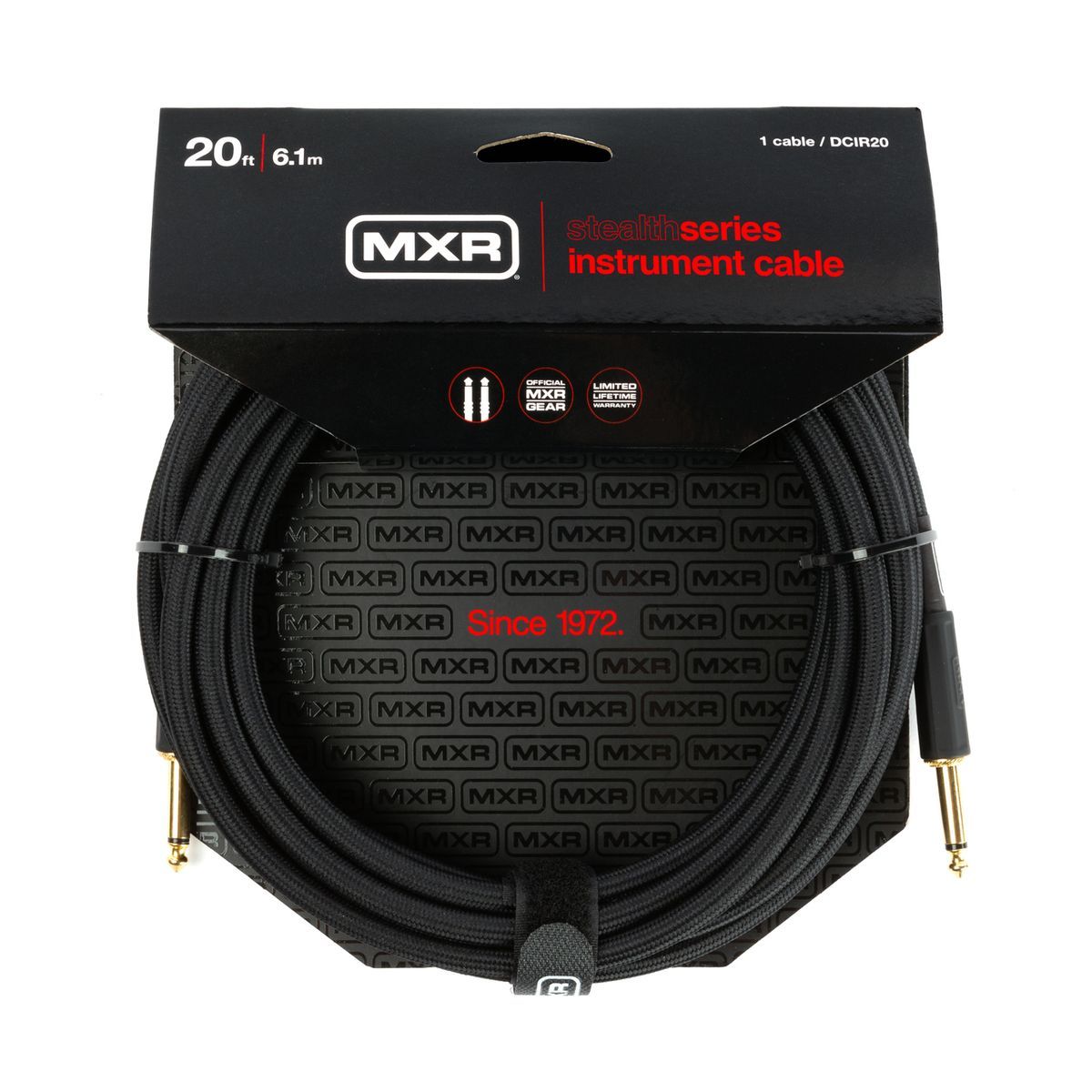 MXR DCIR20 Stealth Series  инструментальный кабель, длина 6.1 метра