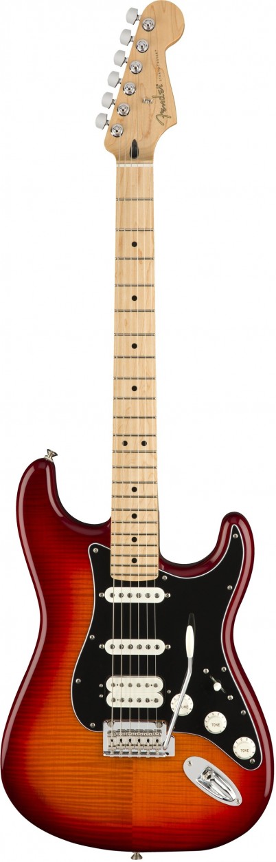 Fender Player Strat HSS PLSTP MN ACB электрогитара, цвет вишневый санберст