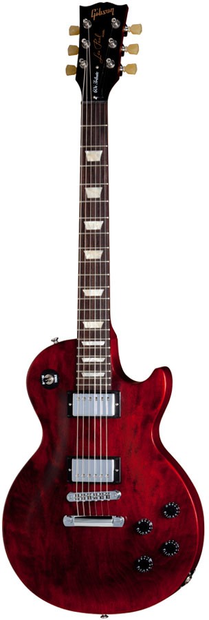 Gibson Les Paul 60S Tribute Min-Etune Wine Red электрогитара с роботизированными колками, цвет красный
