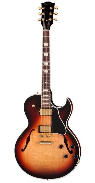Gibson Custom ES-137C Classic Tri Burst полуакустическая электрогитара с кейсом