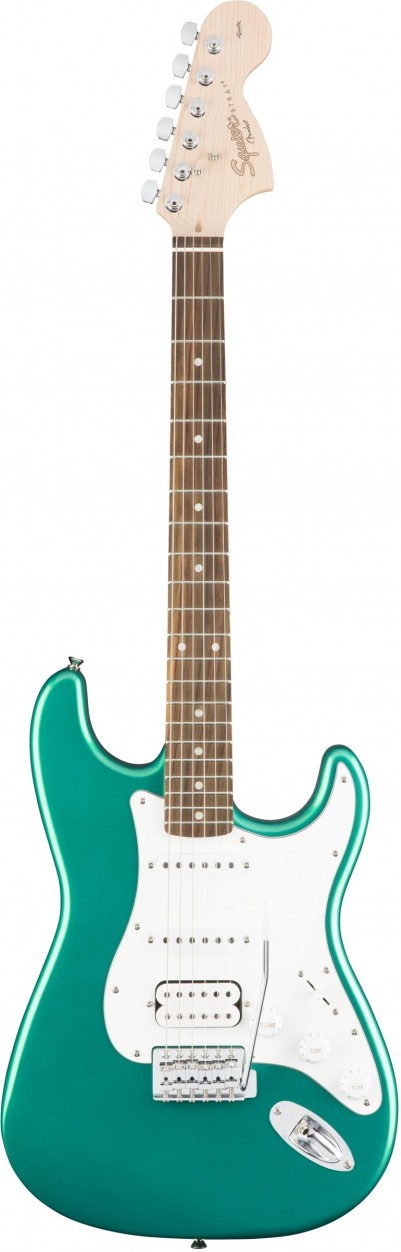 Fender Squier Affinity Strat HSS RCG LRL электрогитара Stratocaster, цвет зеленый металлик