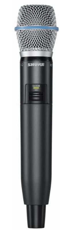 Shure GLXD2/B87A цифровой ручной передатчик с микрофоном Beta 87A