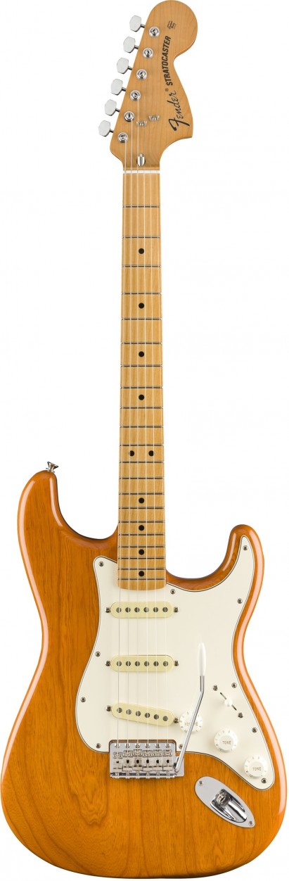 Fender Vintera '70S Stratocaster®, Maple Fingerboard, Aged Natural электрогитара, цвет натуральный, в комплекте чехол