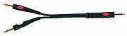 Die Hard DH620 инсертный кабель, TRS 6.3 мм <-> 2 х TS 6.3 мм, длина 0.3 метра