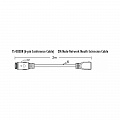 ITC TS-003DR кабель удлинитель, 0.2 метра, переходник 6-pin (штекер) - витая пара (гнездо)