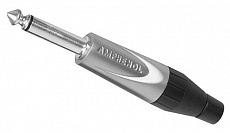 Amphenol TM2P разъём джек 1/4” (6.35 мм) Phone моно штекер, колпачок из термопластика