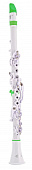 Nuvo Clarinéo (White/Green) кларнет, строй С (до), цвет белый/зеленый, в комплекте кейс
