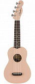 Fender Venice Soprano Uke SHP NRW укулеле сопрано, цвет розовый