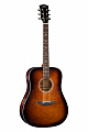 Kepma F1E-D Brown Sunburst  электроакустическая гитара, цвет коричневый санберст, в комплекте чехол