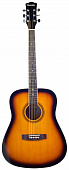 Rockdale Aurora 120-SB гитара дредноут с анкером, цвет санбёрст