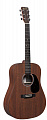 Martin D-X1E-03 Mahogany  электроакустическая гитара дредноут, цвет натуральный, чехол в комплекте