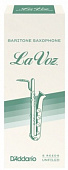 Rico RLC05SF  трости для баритон-саксофона легкие, La Voz, (S), 5 шт. в пачке