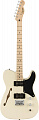 Fender Squier Paranormal Cabronita Telecaster® Thinline, Maple Fingerboard, Olympic White электрогитара, цвет Olympic White