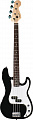 Fender SQUIER AFFINITY STD BLACK & CHROME P-BASS RW BLACK бас-гитара, цвет черный