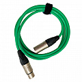 GS-Pro XLR3F-XLR3M (green) 4 кабель микрофонный, длина 4 метра, цвет зелёный
