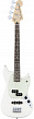Fender Mustang Bass PJ PF OWT бас-гитара, цвет олимпик уайт
