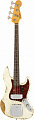 Fender 1961 Jazz Bass® Heavy Relic®, Rosewood Fingerboard, Aged Olympic White бас-гитара 4-струнная, цвет винтажный белый