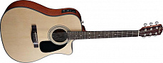 Fender CD-140SCE Dreadnought Natural Fishman® Classic IV T Preamp W/Tuner электроакустическая гитара, цвет натуральный