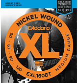 D'Addario EXL160BT комплект струн для бас-гитары, 050-120