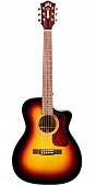 Guild OM-140CE ATB  электроакустическая гитара формы orchestra с вырезом, цвет санберст