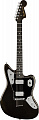Fender 60th Ultra Luxe Jaguar EB TXT  электрогитара, цвет черный, кейс в комплекте