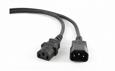 Wize CAC6-C13-C14-1.8M кабель сетевой , 1.8 м, C13-С14, 6 А, черный, пакет
