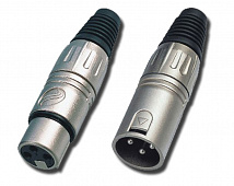Roxtone XP3FM набор из 2-х разъемов cannon кабельный папа+мама 3-х контактные