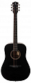 Rockdale Aurora D5 BKGLB  акустическая гитара дредноут, цвет черный, глянцевое покрытие