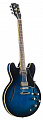 Gibson 2019 ES-335 Dot, Blues Burst электрогитара полуакустическая, цвет синий санберст, в комплекте кейс