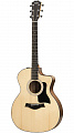Taylor 114CE электроакустическая гитара 100-й серии, мягкий чехол, цвет натуральный