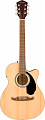 Fender FA-135CE Concert V2 Natural электроакустическая гитара, цвет натуральный