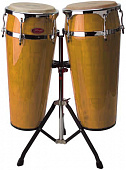 Stagg LTD-A латинские барабаны 10''+11'' на стойке, цвет - amber