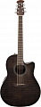 Ovation CS24P-TBBY Celebrity Standard Plus Mid Cutaway Trans Black Flame Maple гитара электроакустическая, цвет: чёрный прозрачный