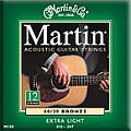 Martin 41M180  струны для 12-струнной гитары 10-47, бронза 80/20