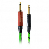 Cordial Blacklight-Edition 6 PP-G-Silent гитарный кабель, 6 метров, Jack6.3 TS<->Jack6.3 TS, зеленый