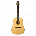 Rockdale Aurora D3 Satin Nat акустическая гитара дредноут, цвет натуральный, сатиновое покрытие
