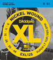 D'Addario EXL125 Nickel Wound Super Light Top/ Regular Bottom 9-46 струны для электрогитары