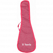Terris TUB-S-01 PNK чехол для укулеле, цвет розовый
