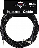 Fender Custom Shop 18.6 Instrument Cable Black Tweed инстументальный кабель, 5.5 м