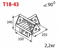 Imlight T18-43 стыковочный узел для 4-х ферм под 90 градусов