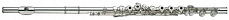 Yamaha YFL-584 флейта профессиональная, с резонаторами, в линию, серебряная головка