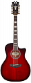 D'Angelico Premier Fulton TBCB  электроакустическая гитара, Grand Auditorium, цвет вишневый берст