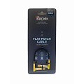 BlackSmith Patch Cable Gold Flat 0.32ft GSFPC-10  патч-кабель, 10 см, угловой Jack + угловой Jack, позолоченные контакты