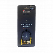 BlackSmith Patch Cable Gold Flat 0.32ft GSFPC-10  патч-кабель, 10 см, угловой Jack + угловой Jack, позолоченные контакты