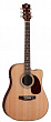 Luna AM D100 электроакустическая гитара, цвет натуральный