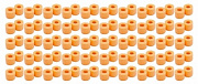 Shure EAORF2-100L поролоновые втулки для наушников SCL2 и E2, большие, оранжевые, 50 пар