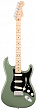 Fender AM Pro Strat MN ATO электрогитара American Pro Stratocaster, цвет оливковый